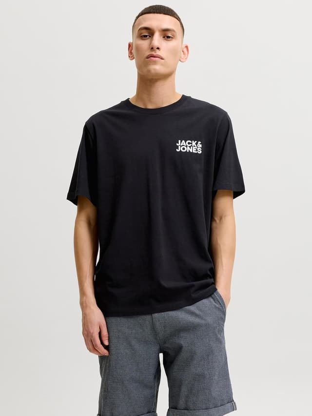 تیشرت مردانه JACK & JONES یقه گرد آستین کوتاه لوگو مدل Jjecorp تیشرت مردانه JACK & JONES یقه گرد آستین کوتاه لوگو مدل Jjecorp