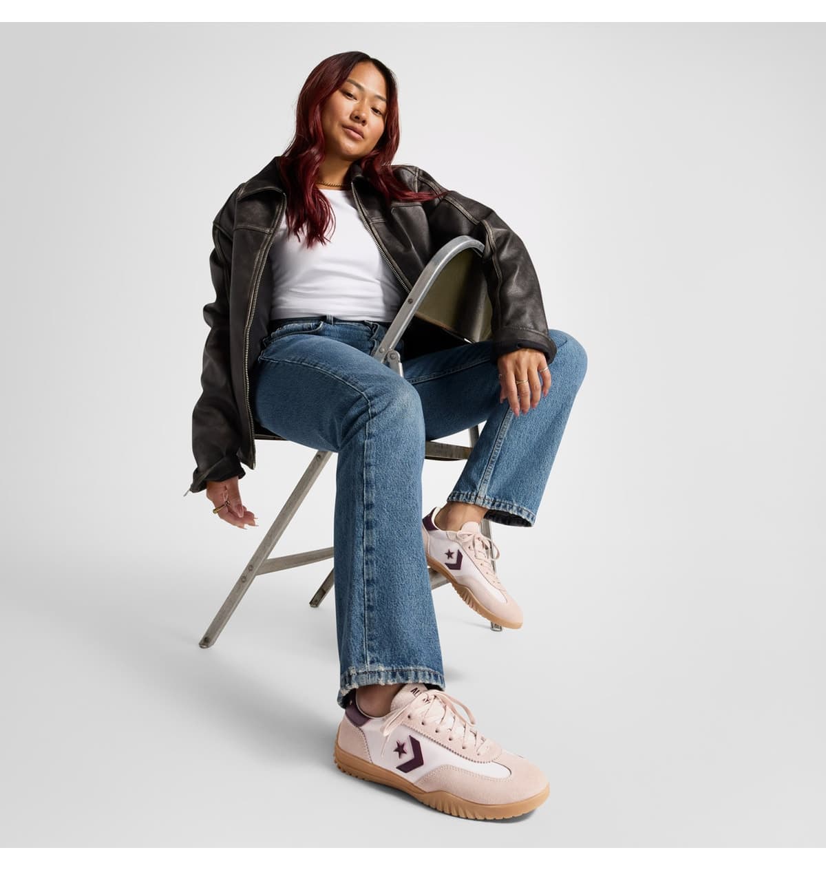 کفش کتانی یونیسکس Converse Run Star Trainer سوئدی صورتی کفش کتانی یونیسکس Converse Run Star Trainer سوئدی صورتی