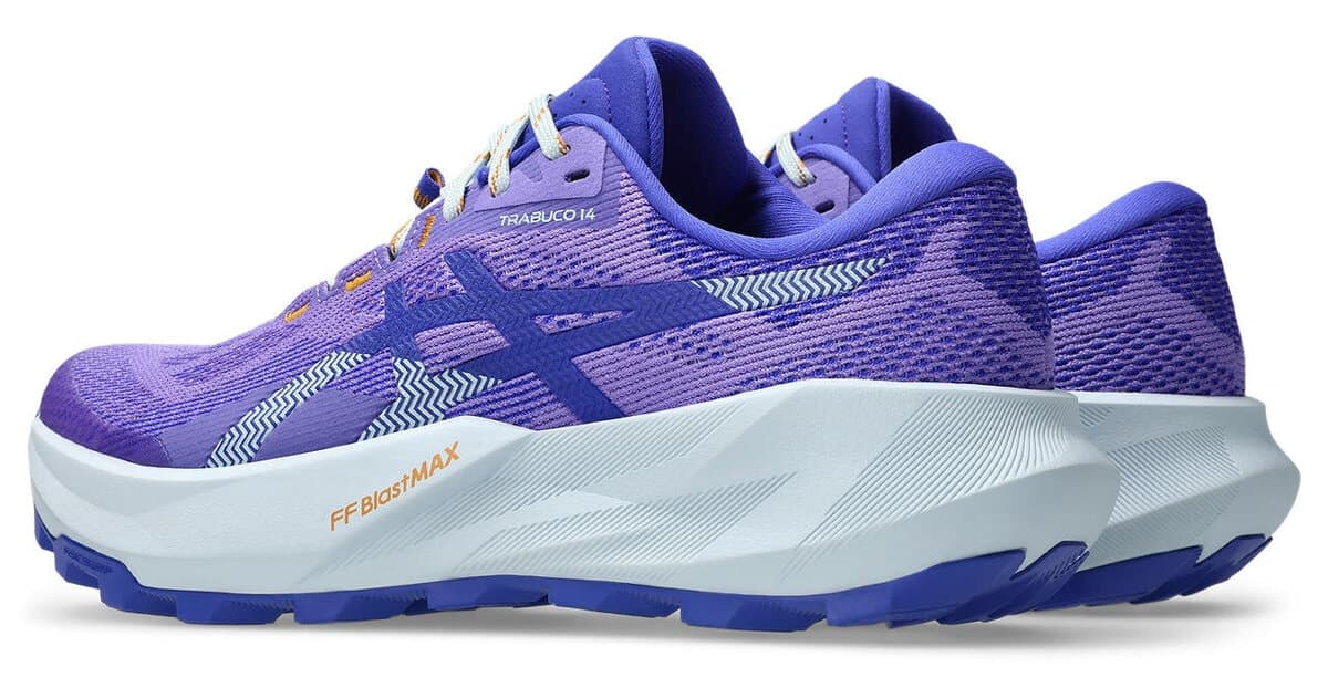 کفش دویدن زنانه Asics مدل TRABUCO 14 مشکی توتی/بنفش 1012B938-500 کفش دویدن زنانه Asics مدل TRABUCO 14 مشکی توتی/بنفش 1012B938-500