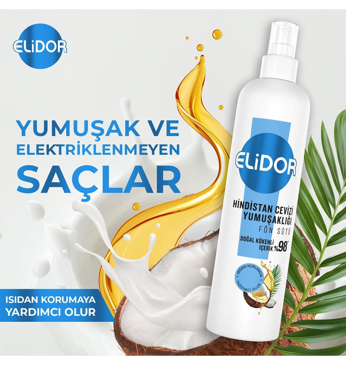 شیر فون مو Elidor با نرمی نارگیل 190 ml شیر فون مو Elidor با نرمی نارگیل 190 ml