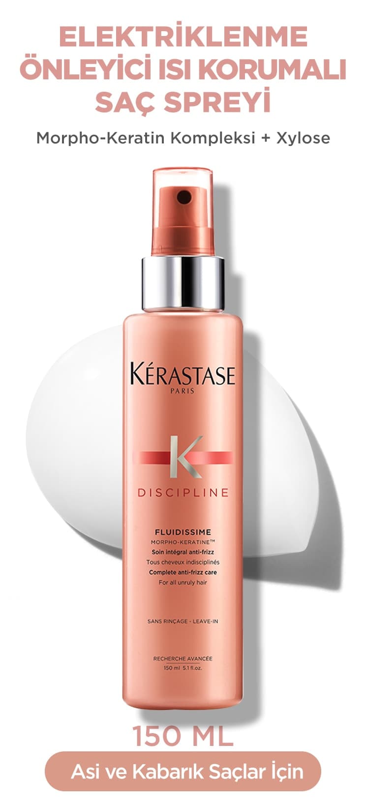 اسپری مو Kerastase ضد حرارت و ضد برقافتادگی Discipline Fluidissime 150 ml اسپری مو Kerastase ضد حرارت و ضد برقافتادگی Discipline Fluidissime 150 ml