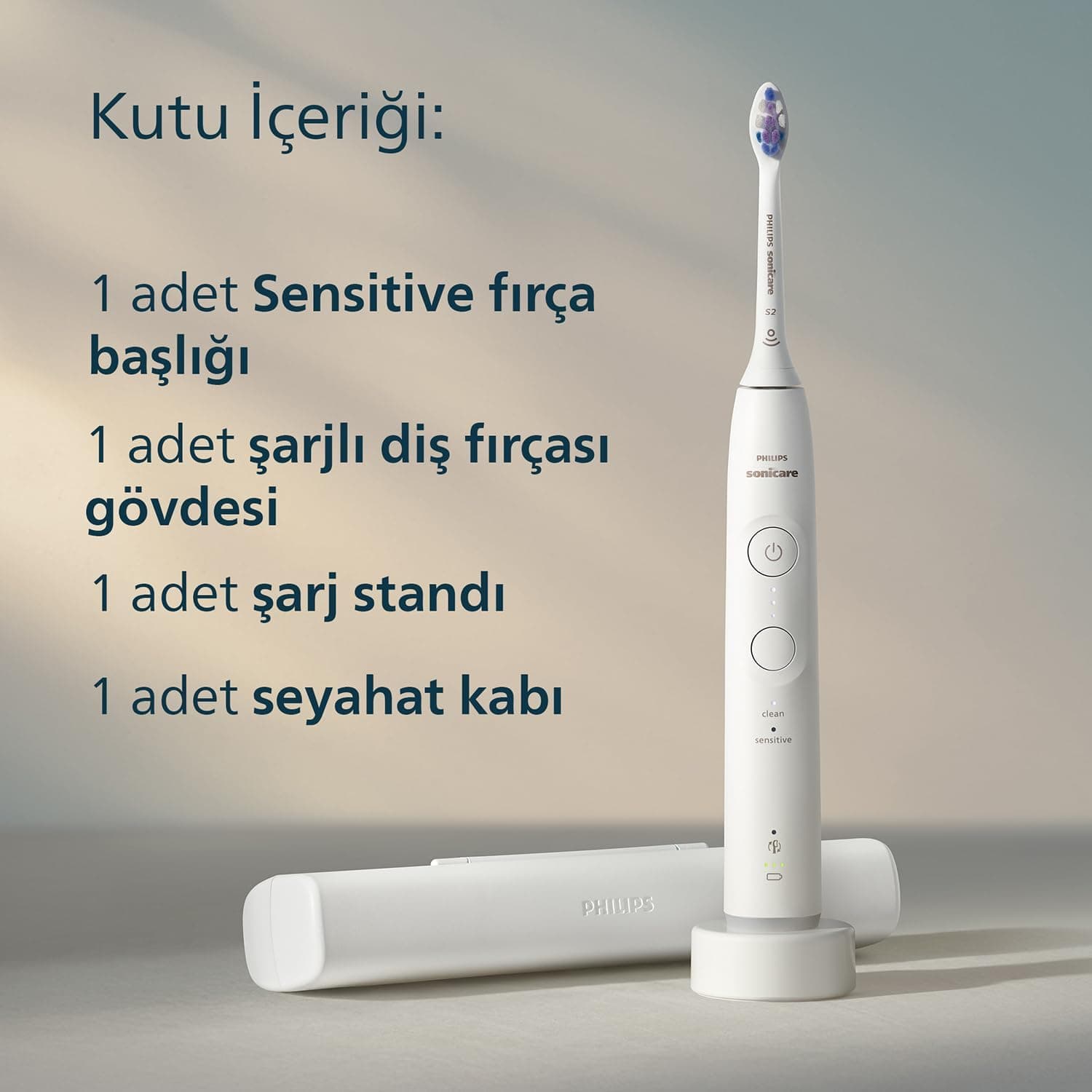 مسواک برقی Philips Sonicare 6100 سفید مدل HX7400/06 مسواک برقی Philips Sonicare 6100 سفید مدل HX7400/06