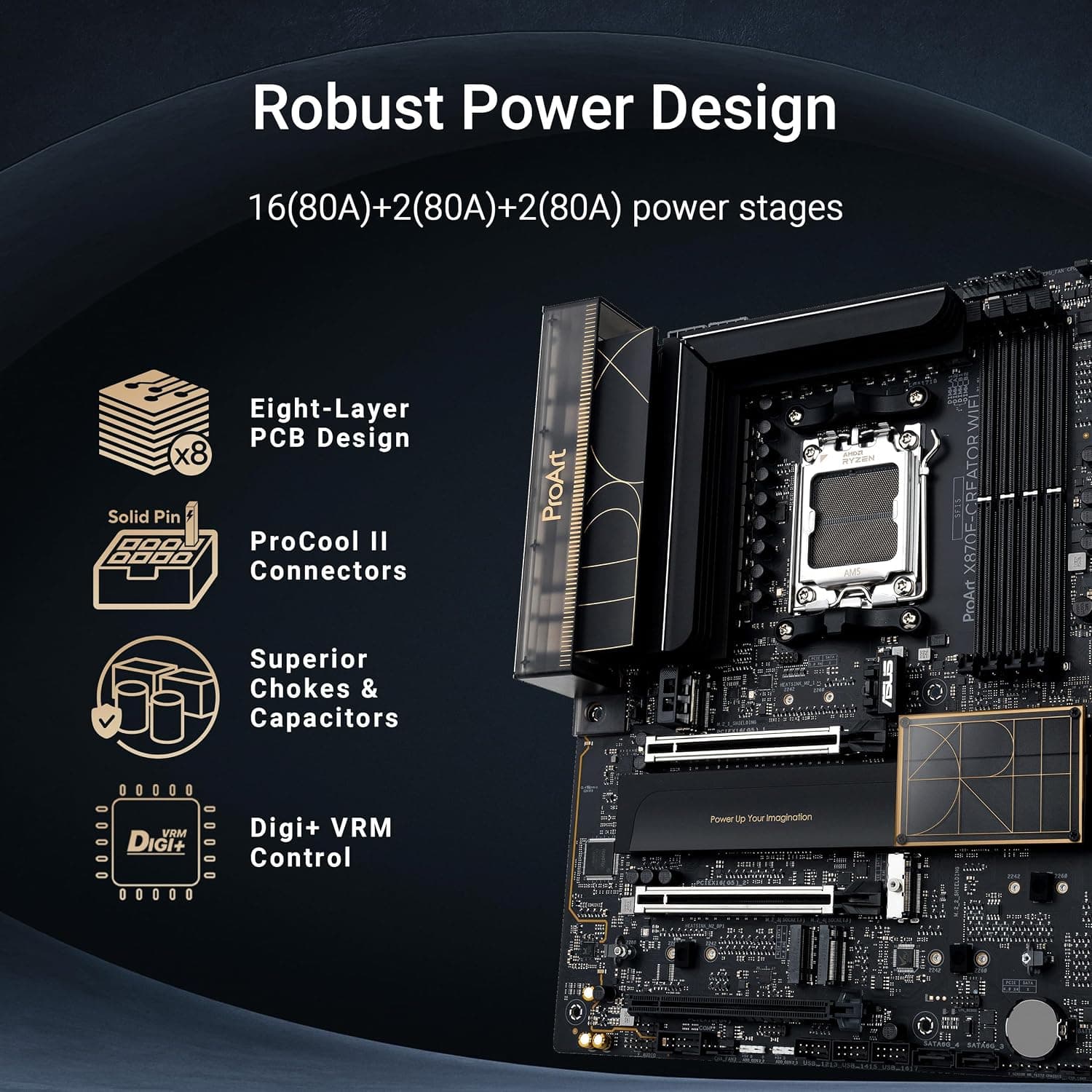 مادربرد ASUS ProArt X870E-CREATOR WIFI با چیپست AMD X870E مادربرد ASUS ProArt X870E-CREATOR WIFI با چیپست AMD X870E