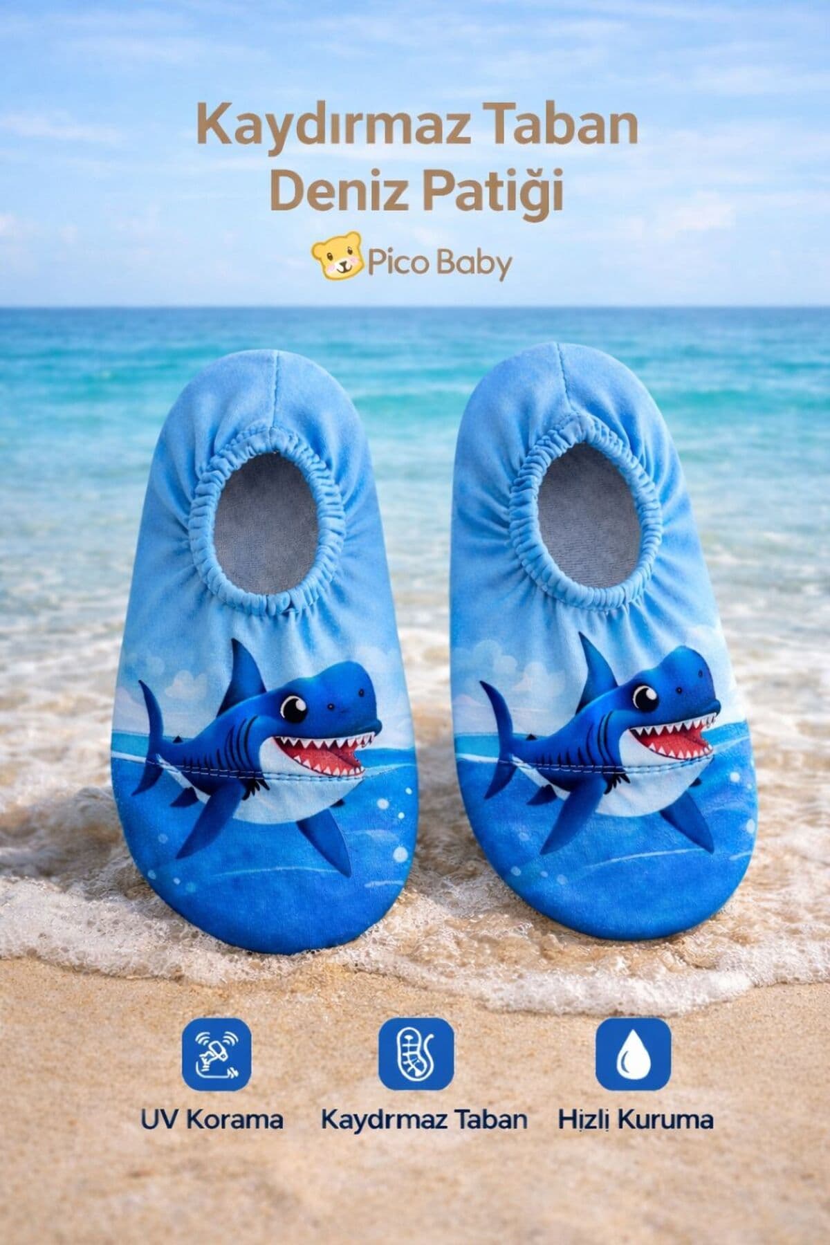 کفش دریایی بچگانه یونیسکس Pico Baby با کف ضدلغزش کفش دریایی بچگانه یونیسکس Pico Baby با کف ضدلغزش