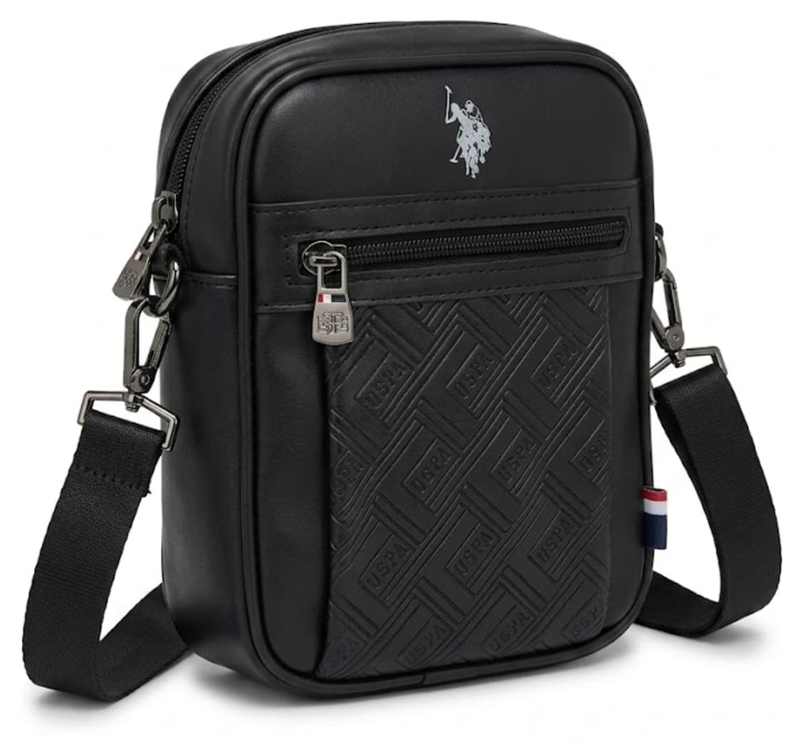 کیف پستچی مردانه U.S. Polo Assn. چرمی رودوشی مشکی مدل PLHEY26077 کیف پستچی مردانه U.S. Polo Assn. چرمی رودوشی مشکی مدل PLHEY26077