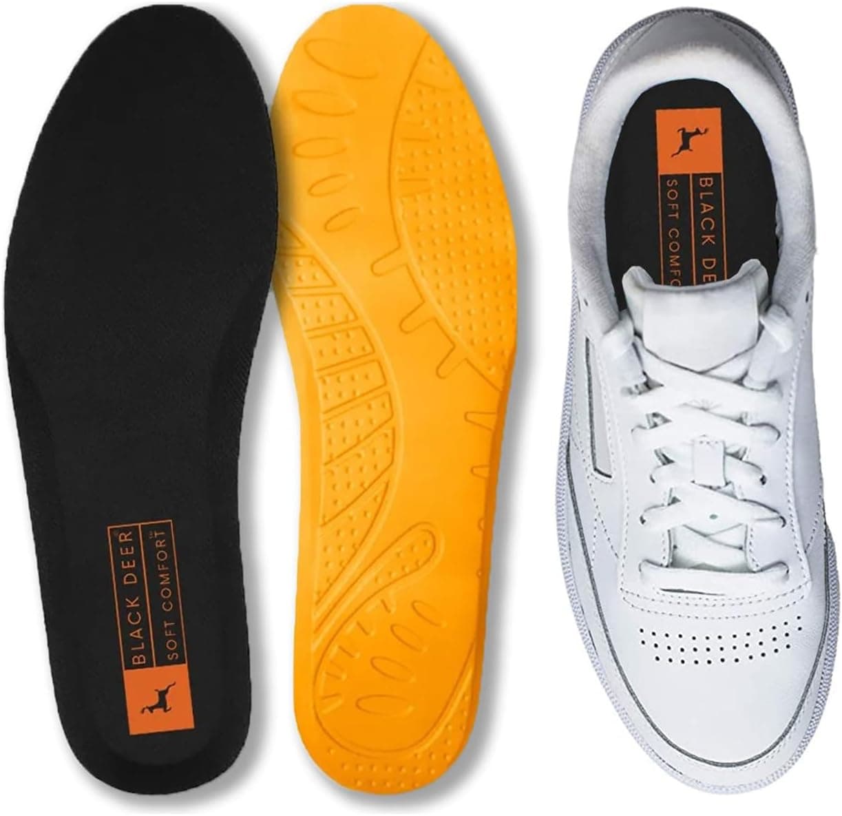 کفی ارگونومیک Black Deer Hyper Boost Technology X30 Soft Comfort مشکی-نارنجی سایز 36-37 کفی ارگونومیک Black Deer Hyper Boost Technology X30 Soft Comfort مشکی-نارنجی سایز 36-37