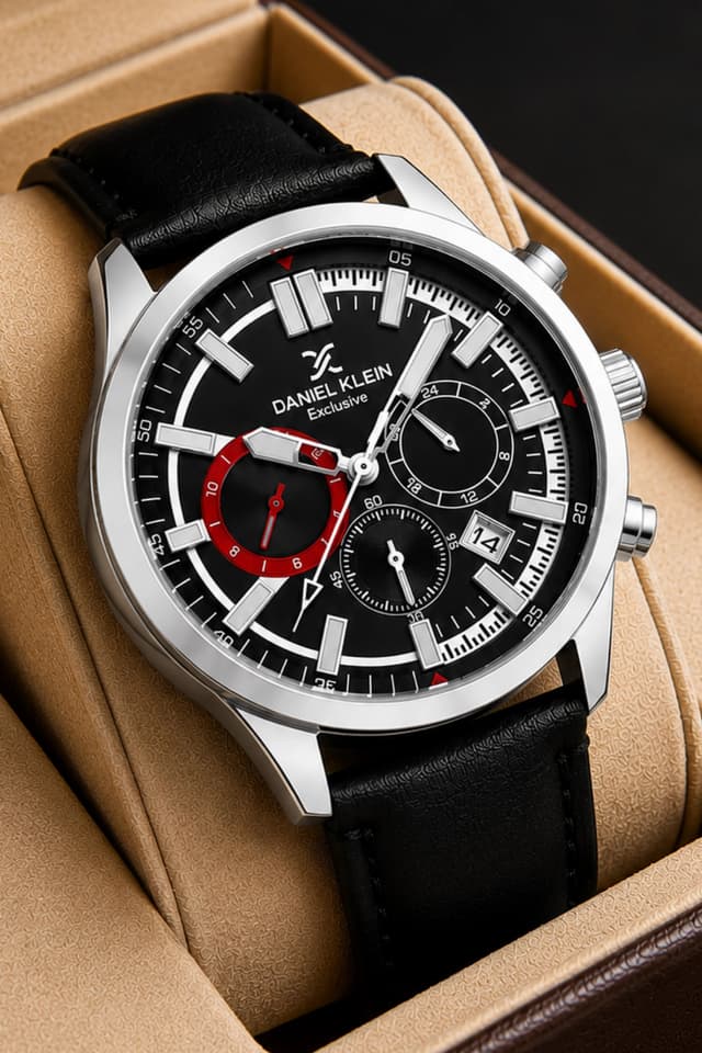 ساعت مچی مردانه Daniel Klein بند چرمی مشکی 3 ATM مدل sddk085 ساعت مچی مردانه Daniel Klein بند چرمی مشکی 3 ATM مدل sddk085