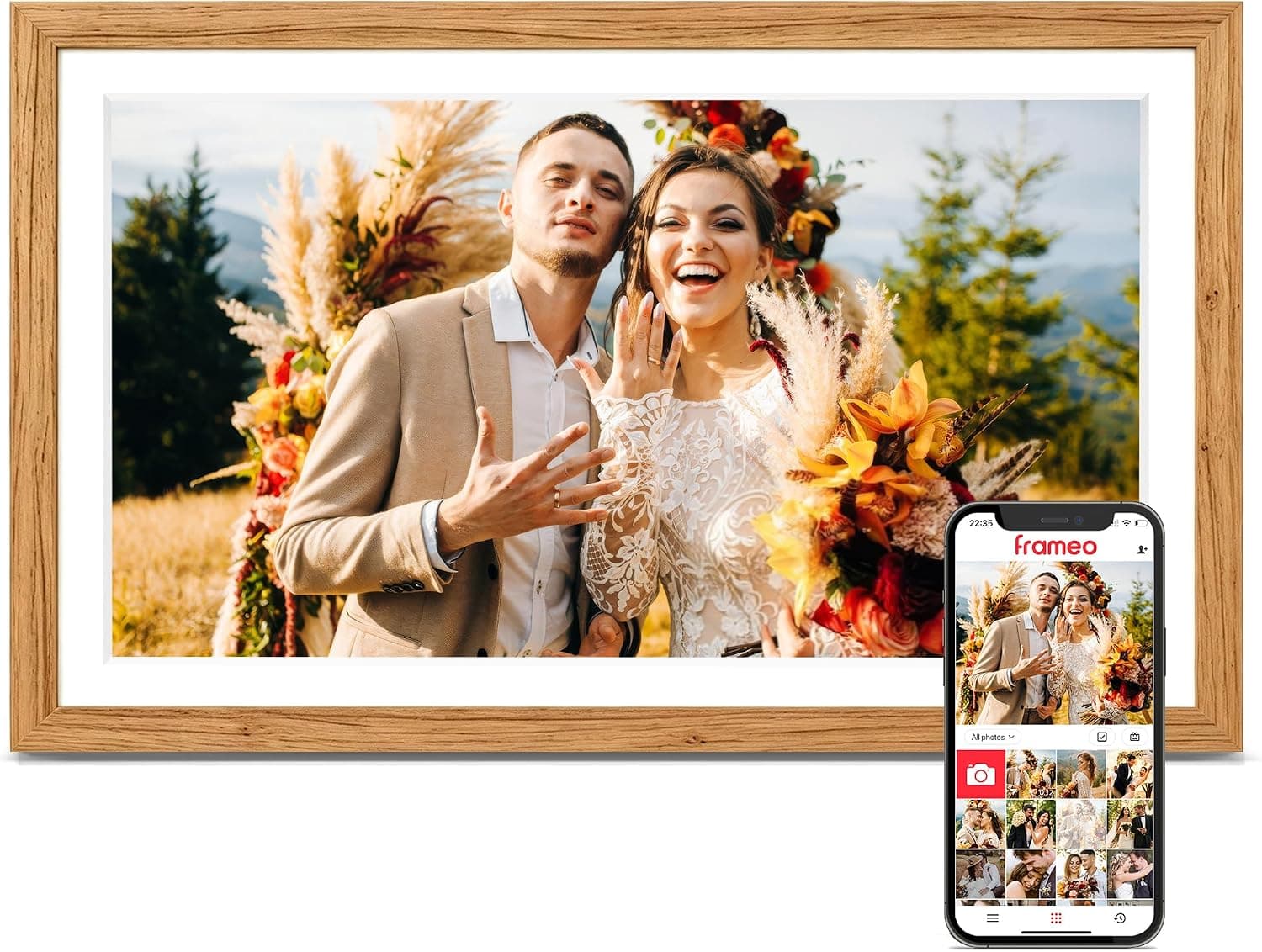 قاب عکس دیجیتال Pastigio Frameo، 15.6 Inch، WiFi، صفحهنمایش لمسی IPS FHD با وضوح 1920*1080، 32GB، رومیزی و دیواری، سفید سفالی قاب عکس دیجیتال Pastigio Frameo، 15.6 Inch، WiFi، صفحهنمایش لمسی IPS FHD با وضوح 1920*1080، 32GB، رومیزی و دیواری، سفید سفالی