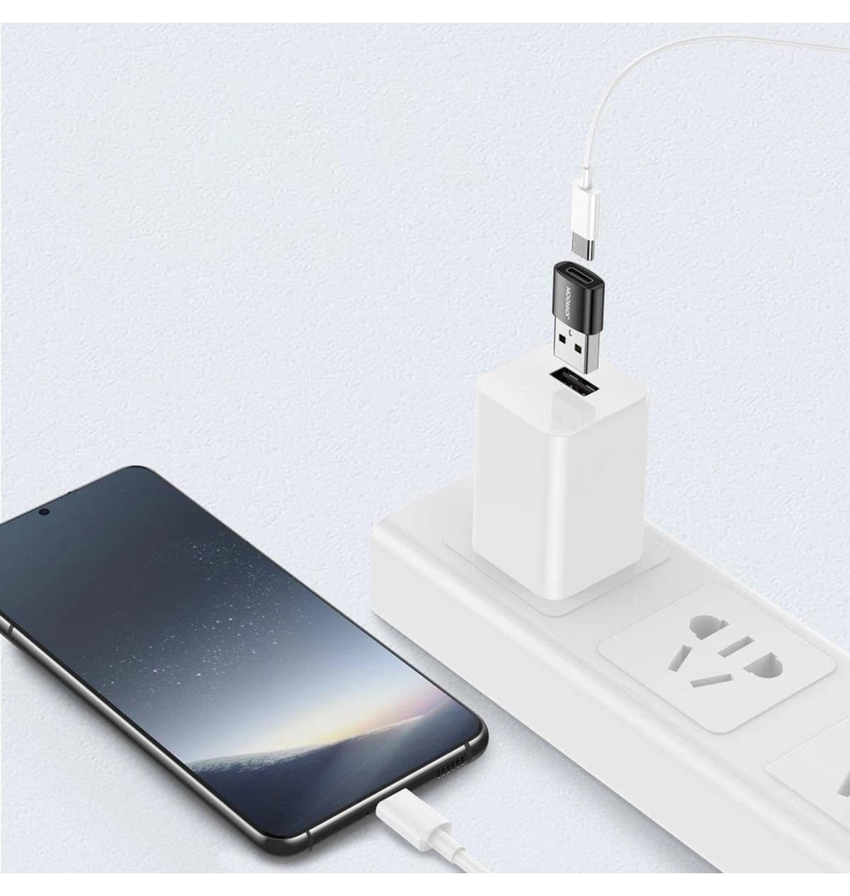 آداپتور Joyroom USB به Type-C مشکی مدل S-H152 آداپتور Joyroom USB به Type-C مشکی مدل S-H152