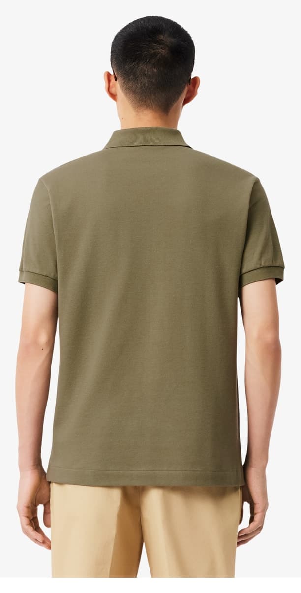 پولو مردانه Lacoste فیت کلاسیک خاکی مدل L.12.12 پولو مردانه Lacoste فیت کلاسیک خاکی مدل L.12.12