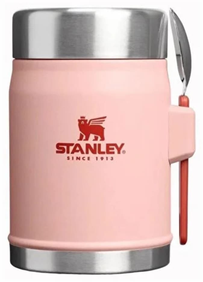 ظرف غذای Stanley افسانهای همراه Spork 0.4L / 14oz گل هلویی ظرف غذای Stanley افسانهای همراه Spork 0.4L / 14oz گل هلویی