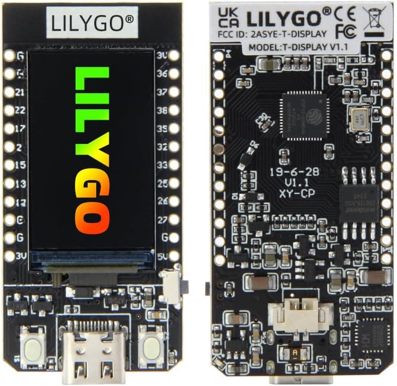 برد توسعه LILYGO ESP32 با وایفای و BLE و نمایشگر LCD 1.14 اینچی برای Arduino مدل TTGO T-Display برد توسعه LILYGO ESP32 با وایفای و BLE و نمایشگر LCD 1.14 اینچی برای Arduino مدل TTGO T-Display