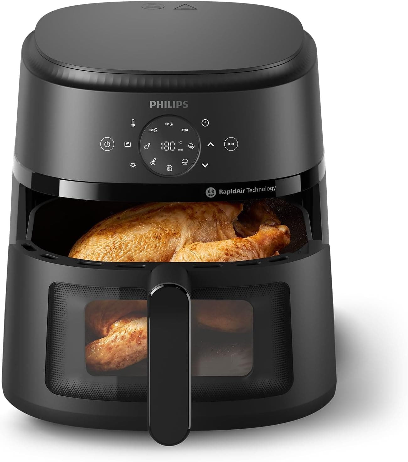 سرخکن هوایی Philips شفاف XL 6.2L 1.2KG 1700W 13 عملکرد 9 پیشتنظیم سرخکن هوایی Philips شفاف XL 6.2L 1.2KG 1700W 13 عملکرد 9 پیشتنظیم