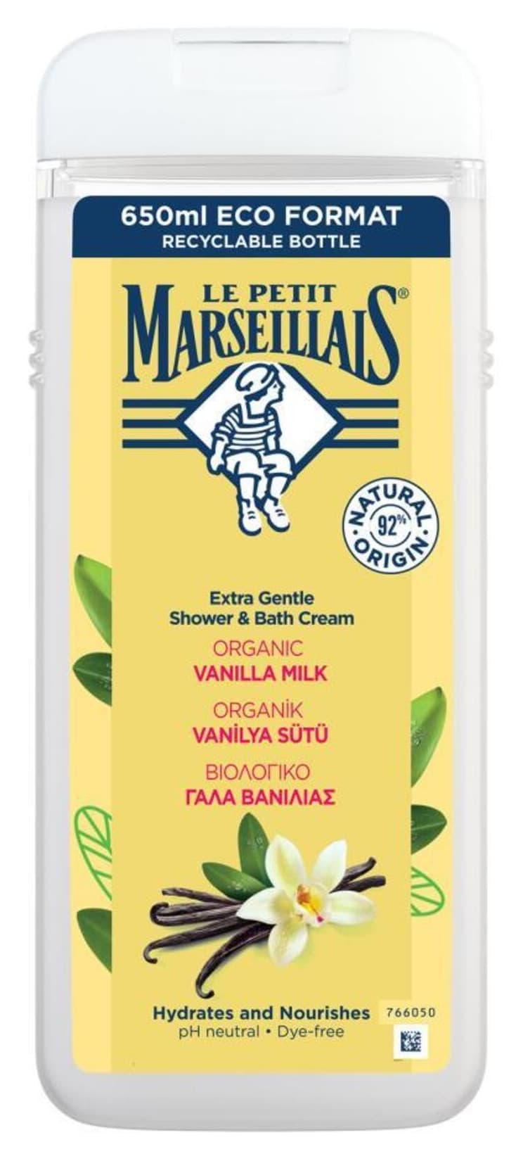 ژل دوش زنانه Le Petit Marseillais با عصاره شیر وانیل 650ml ژل دوش زنانه Le Petit Marseillais با عصاره شیر وانیل 650ml
