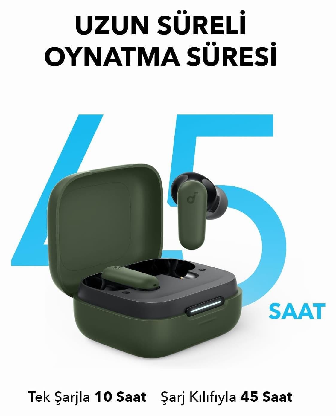 هدفون بلوتوثی داخلگوشی Anker Soundcore R50i NC با حذف نویز سبز مدل A3959 هدفون بلوتوثی داخلگوشی Anker Soundcore R50i NC با حذف نویز سبز مدل A3959