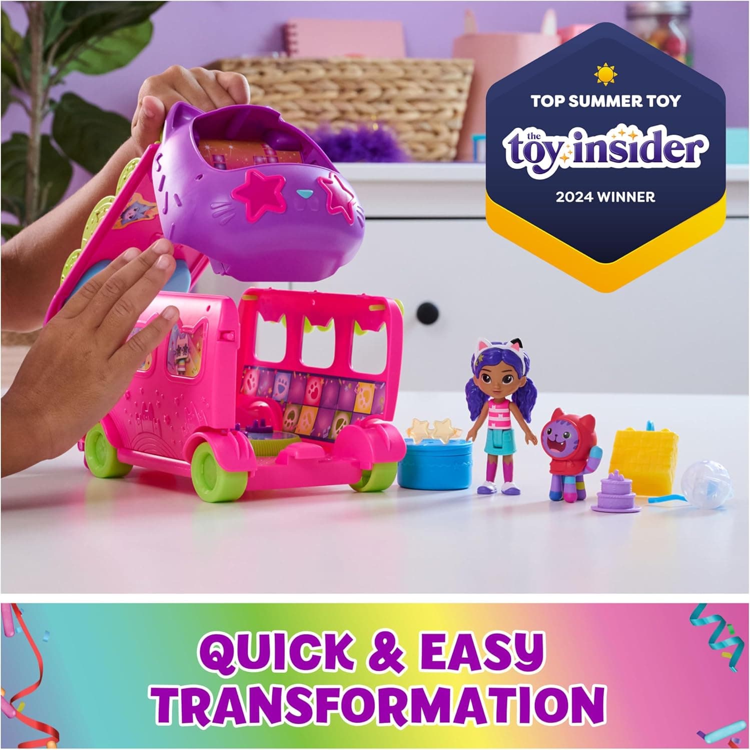 اتوبوس مهمانی Sprinkle برند DREAMWORKS GABBY'S DOLLHOUSE اتوبوس مهمانی Sprinkle برند DREAMWORKS GABBY'S DOLLHOUSE
