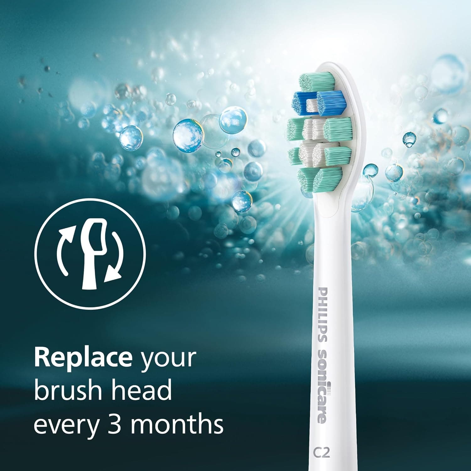 سری مسواک برقی Philips Sonicare مدل C2 Optimal Plaque Control، 3 عدد، سفید، HX9023/65 سری مسواک برقی Philips Sonicare مدل C2 Optimal Plaque Control، 3 عدد، سفید، HX9023/65