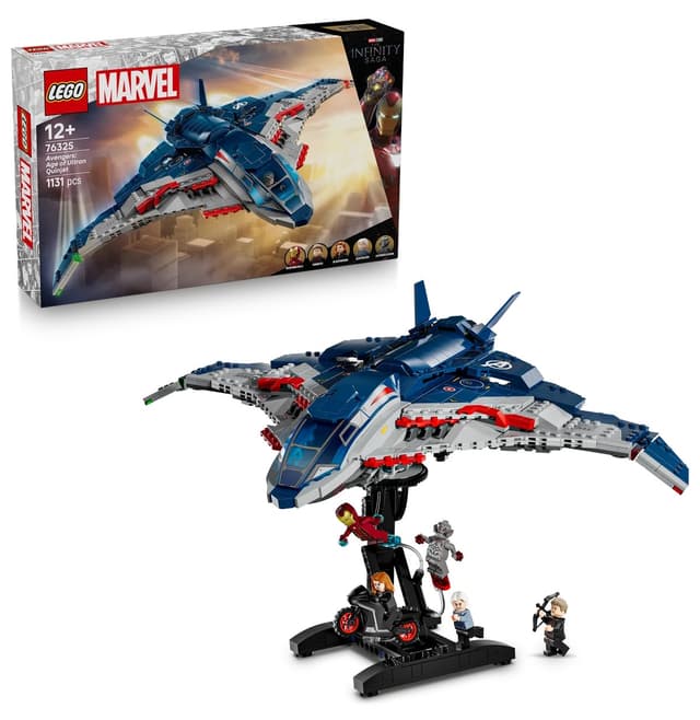 لگو 76325 Marvel Avengers عصر Ultron Quinjet با 1131 قطعه لگو 76325 Marvel Avengers عصر Ultron Quinjet با 1131 قطعه
