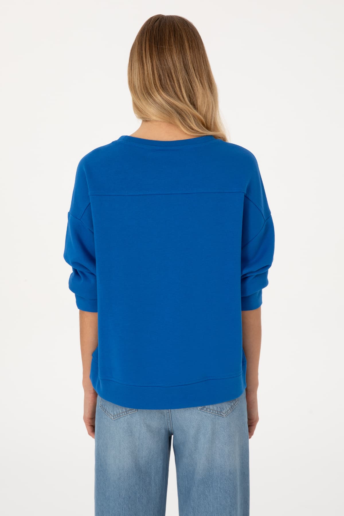 سوئیشرت زنانه U.S. Polo Assn. آبی تیره یقه گرد بیسیک مدل 50313565-VR032 سوئیشرت زنانه U.S. Polo Assn. آبی تیره یقه گرد بیسیک مدل 50313565-VR032