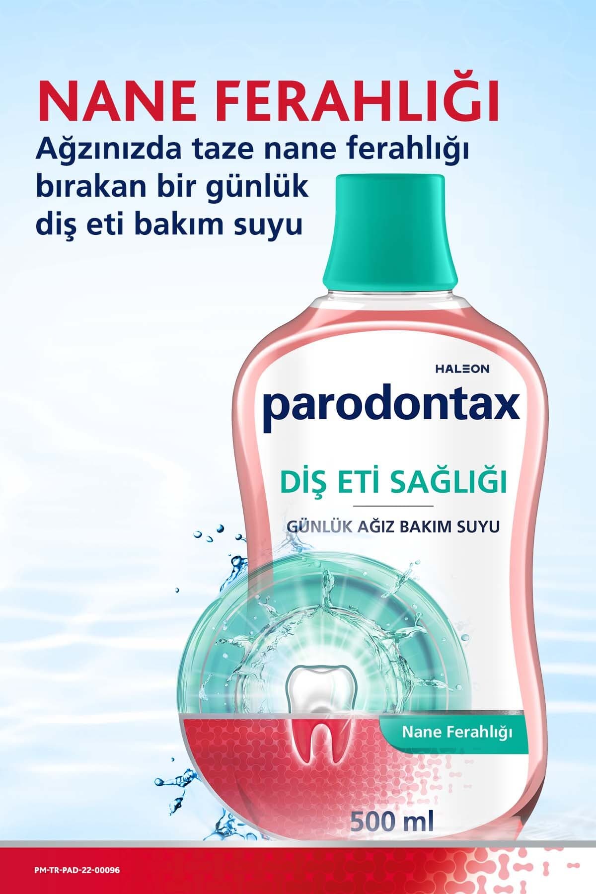 دهانشویه بدون الکل Parodontax با طراوت نعناع 500ml دهانشویه بدون الکل Parodontax با طراوت نعناع 500ml