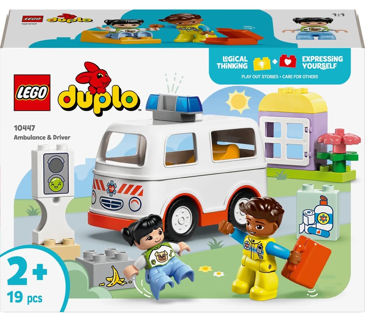 لگو DUPLO آمبولانس و راننده ۱۹ قطعه مدل 10447 2+ لگو DUPLO آمبولانس و راننده ۱۹ قطعه مدل 10447 2+