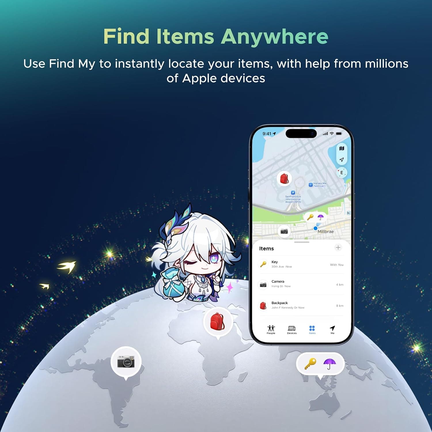 ردیاب هوشمند بلوتوثی UGREEN مدل FineTrack Mini2 با Apple Find My ردیاب هوشمند بلوتوثی UGREEN مدل FineTrack Mini2 با Apple Find My
