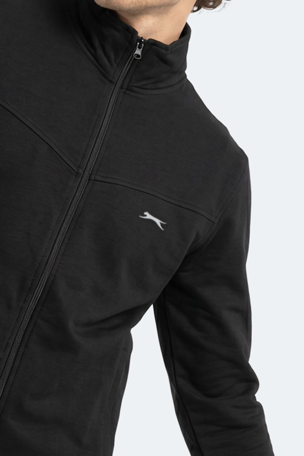 ست گرمکن مردانه Slazenger زیپ دار یقه ایستاده جیب دار مشکی مدل BOOST GEAR ست گرمکن مردانه Slazenger زیپ دار یقه ایستاده جیب دار مشکی مدل BOOST GEAR