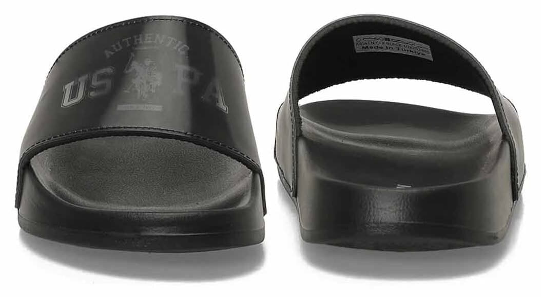 دمپایی زنانه U.S. Polo Assn. مشکی مناسب استفاده در ساحل و شهر دمپایی زنانه U.S. Polo Assn. مشکی مناسب استفاده در ساحل و شهر