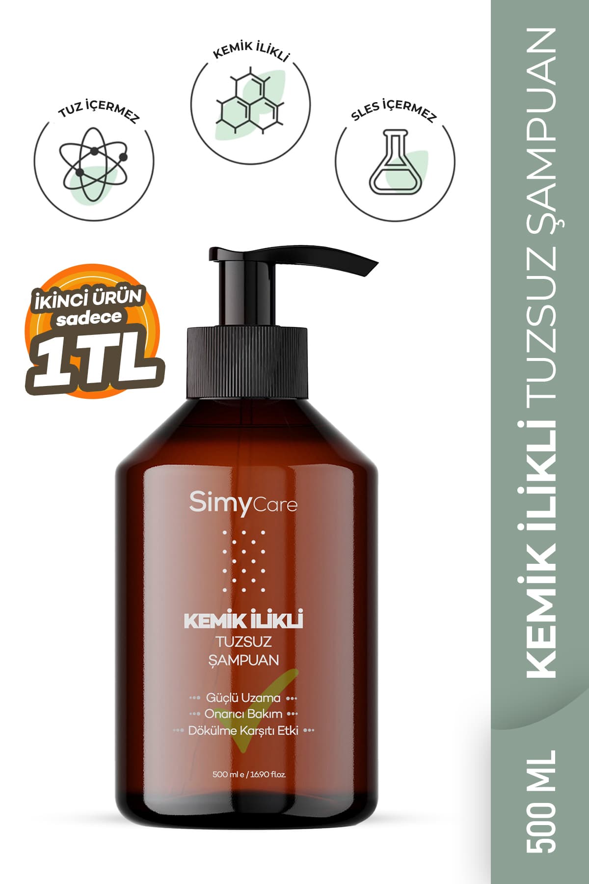 شامپو موی بدون نمک حاوی مغز استخوان SimyCare - 500 ml شامپو موی بدون نمک حاوی مغز استخوان SimyCare - 500 ml