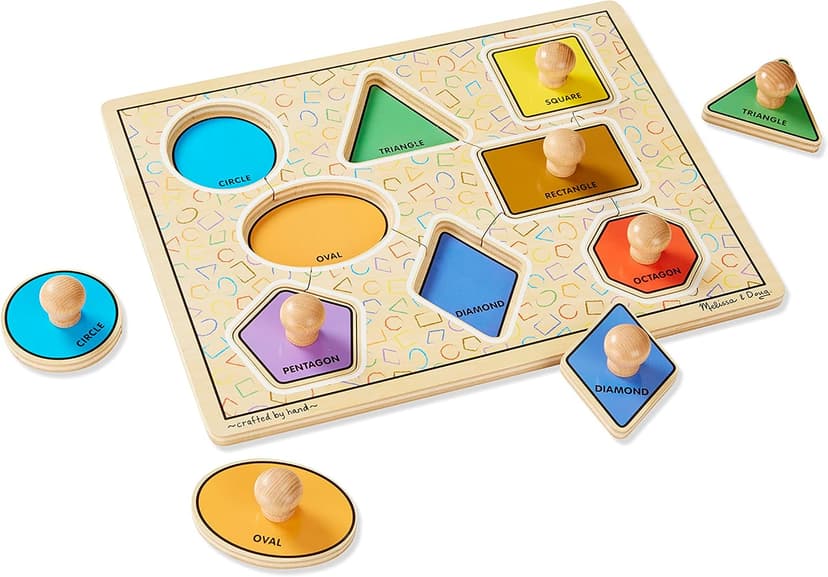 پازل چوبی Melissa & Doug دکمهای بزرگ ۸ تکه مدل MD3390 پازل چوبی Melissa & Doug دکمهای بزرگ ۸ تکه مدل MD3390