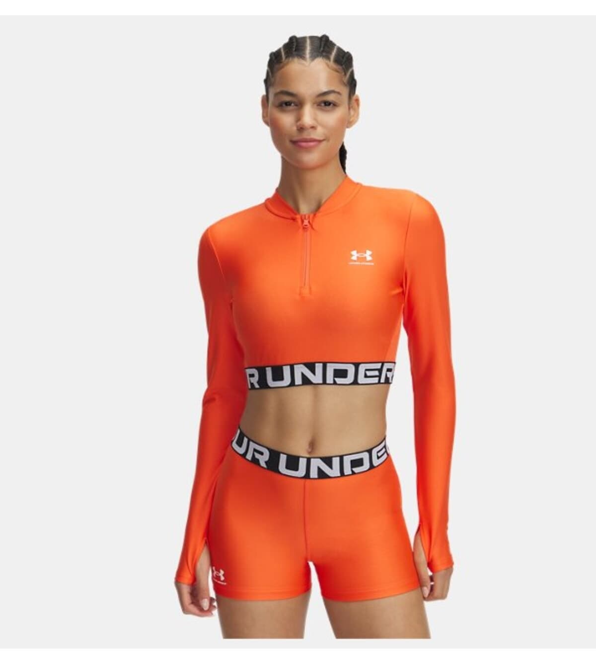 تیشرت زنانه Under Armour آستین بلند UA HeatGear Rib زیپ 1/4 مدل 1388692-453 تیشرت زنانه Under Armour آستین بلند UA HeatGear Rib زیپ 1/4 مدل 1388692-453