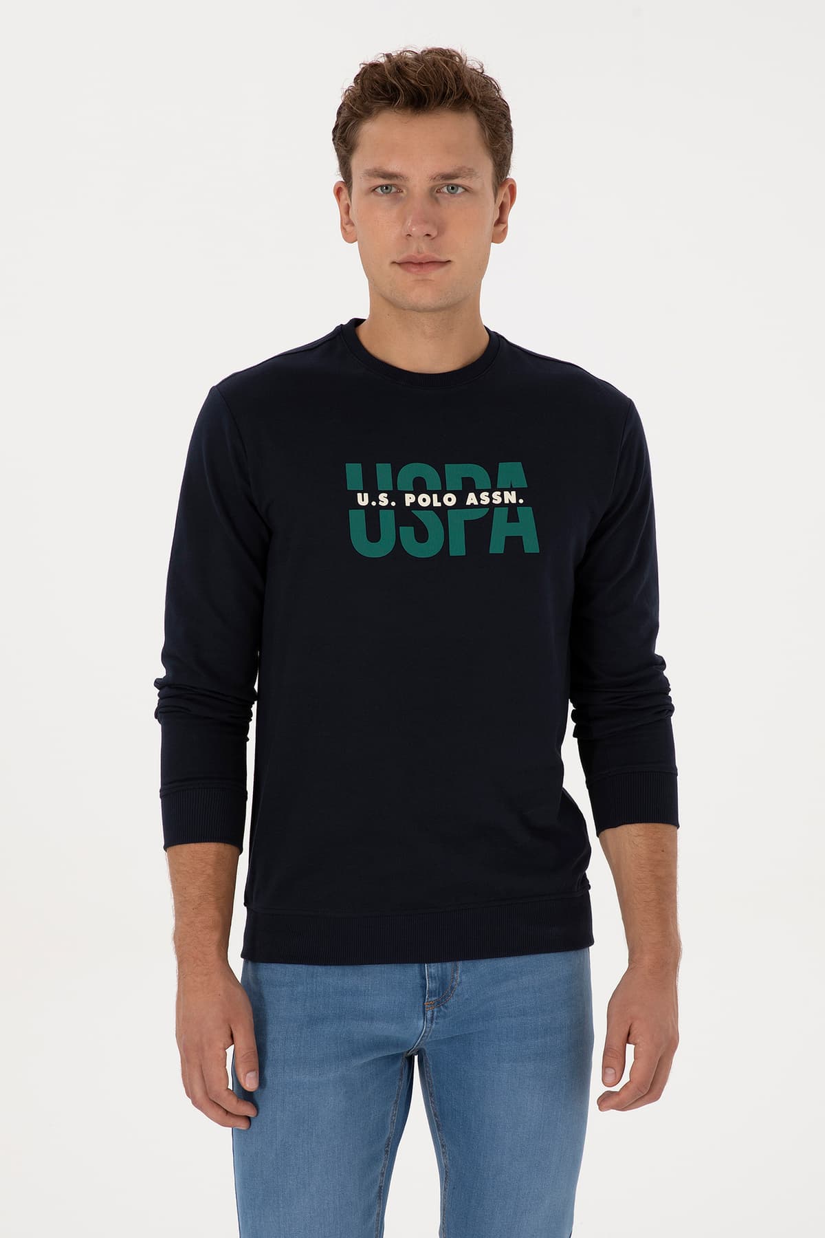 سوئیشرت مردانه U.S. Polo Assn. فیت معمولی یقه گرد سرمهای مدل 50308149-VR033 سوئیشرت مردانه U.S. Polo Assn. فیت معمولی یقه گرد سرمهای مدل 50308149-VR033