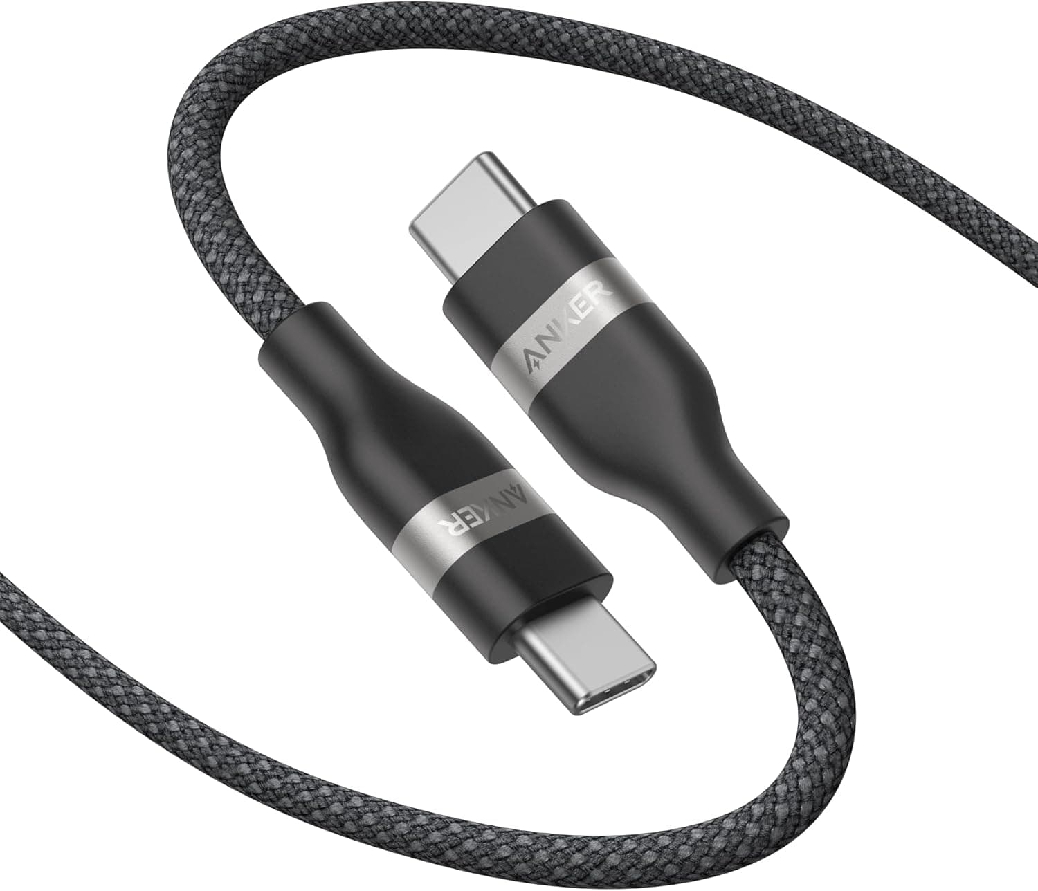 کابل Anker شارژ سریع 240W مدل Nano USB-C به USB-C مشکی 0.9m کابل Anker شارژ سریع 240W مدل Nano USB-C به USB-C مشکی 0.9m