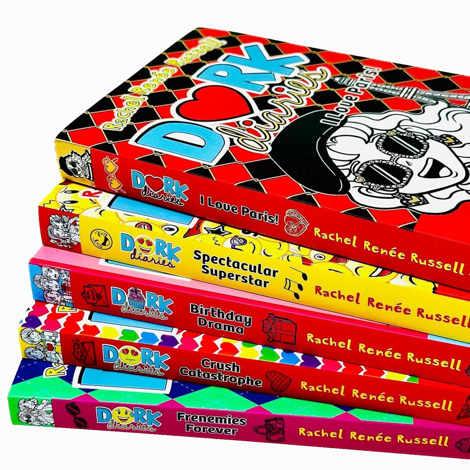 مجموعه کتاب Dork Diaries Rachel Renee Russell انگلیسی جلدهای 11 تا 15 (5 جلد) مجموعه کتاب Dork Diaries Rachel Renee Russell انگلیسی جلدهای 11 تا 15 (5 جلد)