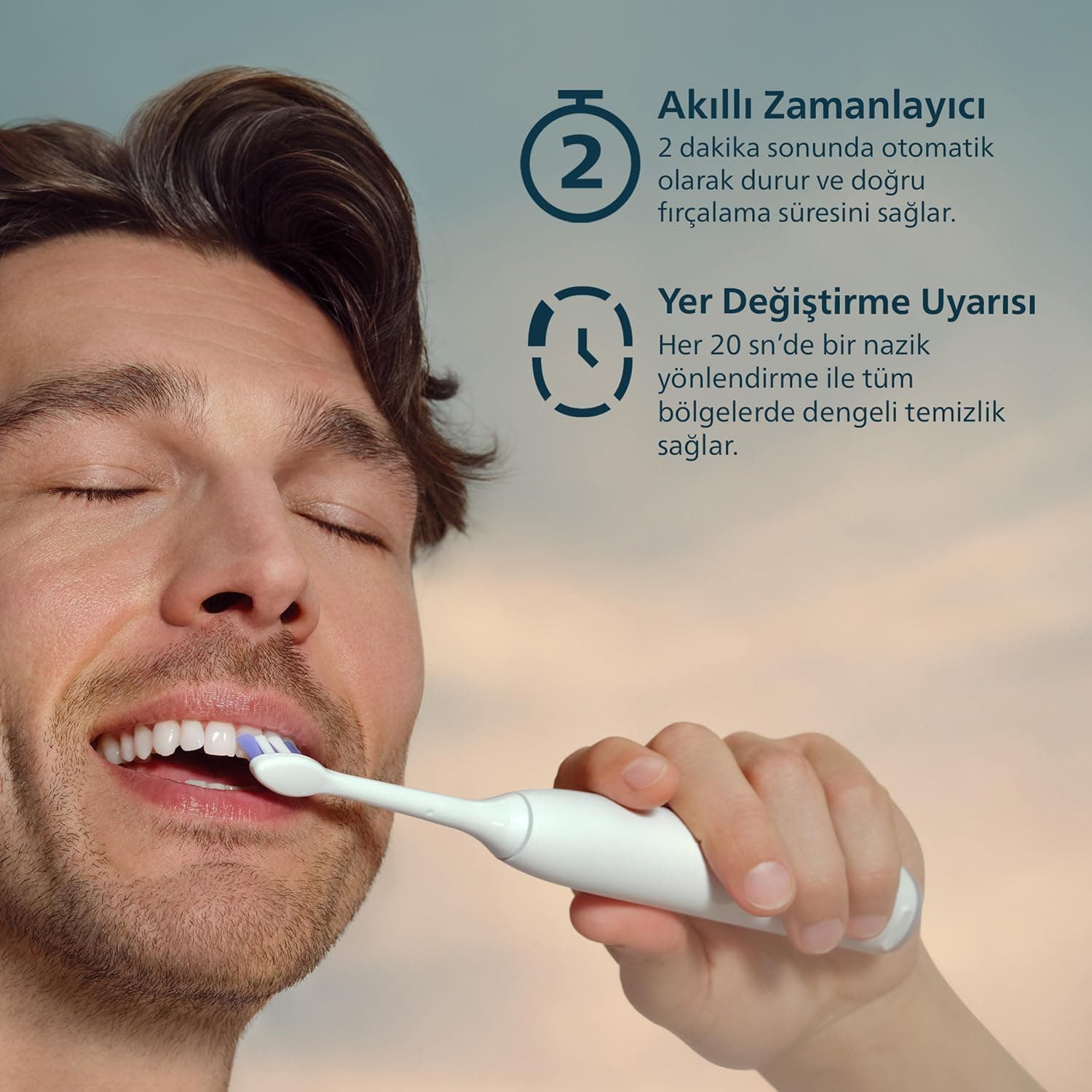 مسواک برقی Philips Sonicare 6100 سفید مدل HX7400/06 مسواک برقی Philips Sonicare 6100 سفید مدل HX7400/06