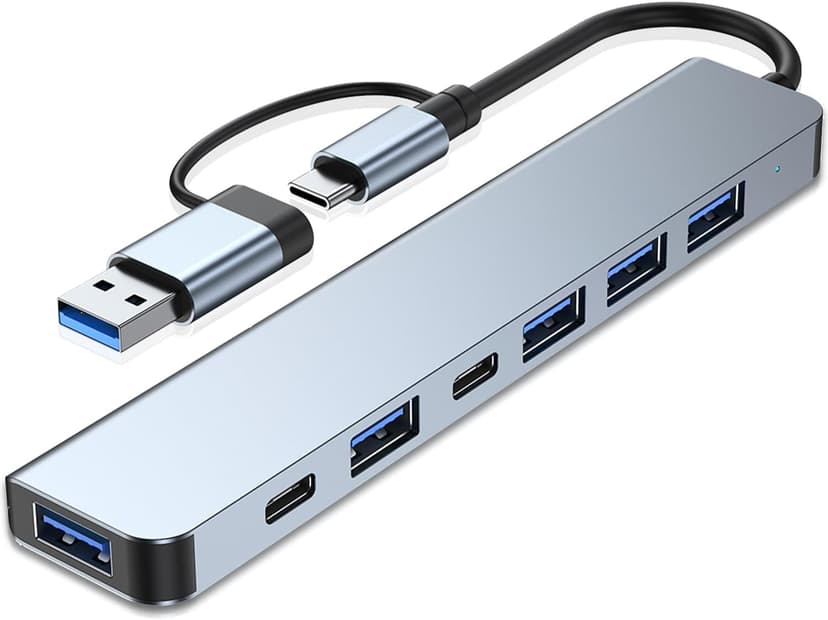هاب USB C آلومینیومی VIENON ۷ در ۱ USB 3.0 و USB 2.0 هاب USB C آلومینیومی VIENON ۷ در ۱ USB 3.0 و USB 2.0