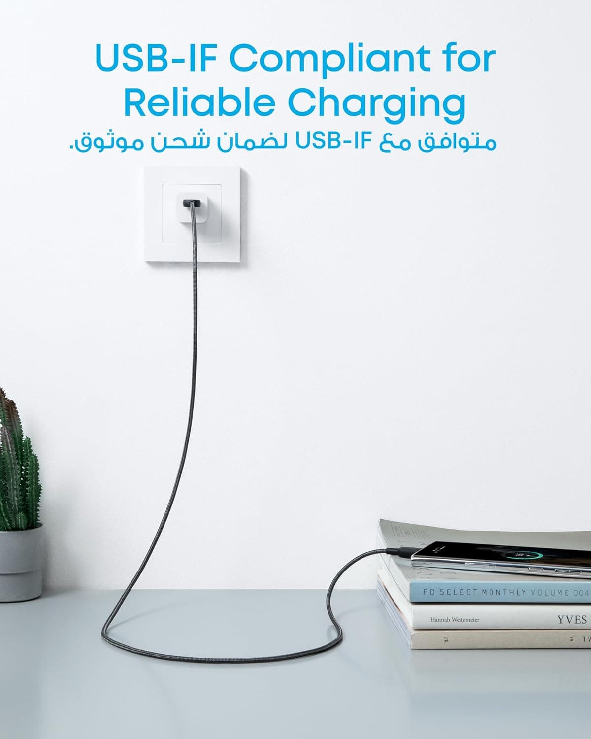 کابل شارژ Anker USB-A به USB-C مشکی 0.9m بسته 2 عددی کابل شارژ Anker USB-A به USB-C مشکی 0.9m بسته 2 عددی