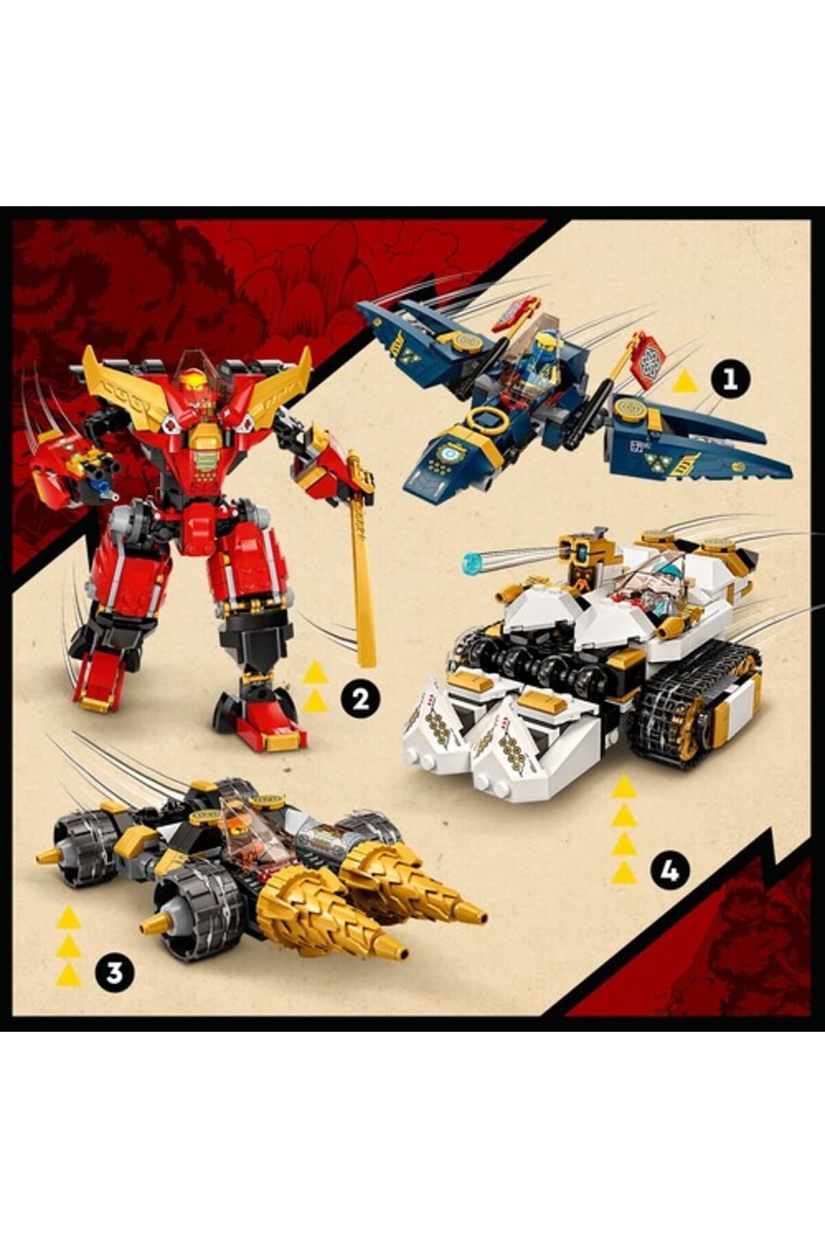 لگو Ninjago ربات کمبوی اولترا نینجا مدل 71765 1104 قطعه لگو Ninjago ربات کمبوی اولترا نینجا مدل 71765 1104 قطعه