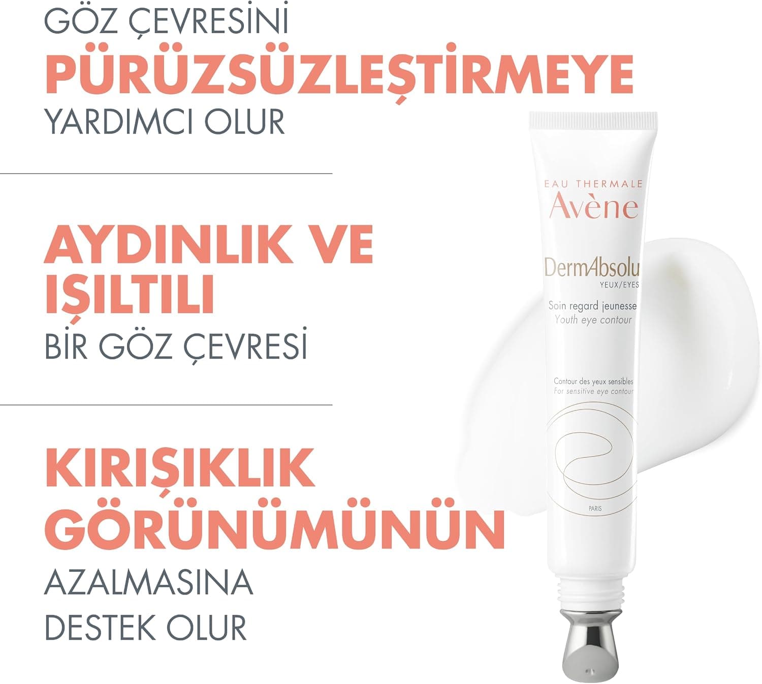 کرم دور چشم احیاکننده و سفتکننده EAU THERMALE AVENE DermAbsolu 15 ml کرم دور چشم احیاکننده و سفتکننده EAU THERMALE AVENE DermAbsolu 15 ml