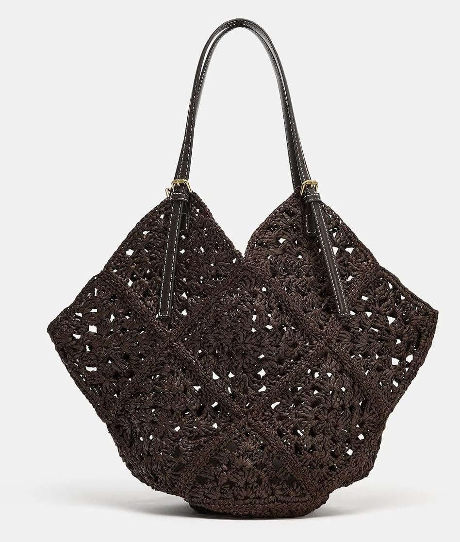 کیف دستی زنانه Zara بافتنی کوچک قهوهای مدل Z1:bags کیف دستی زنانه Zara بافتنی کوچک قهوهای مدل Z1:bags