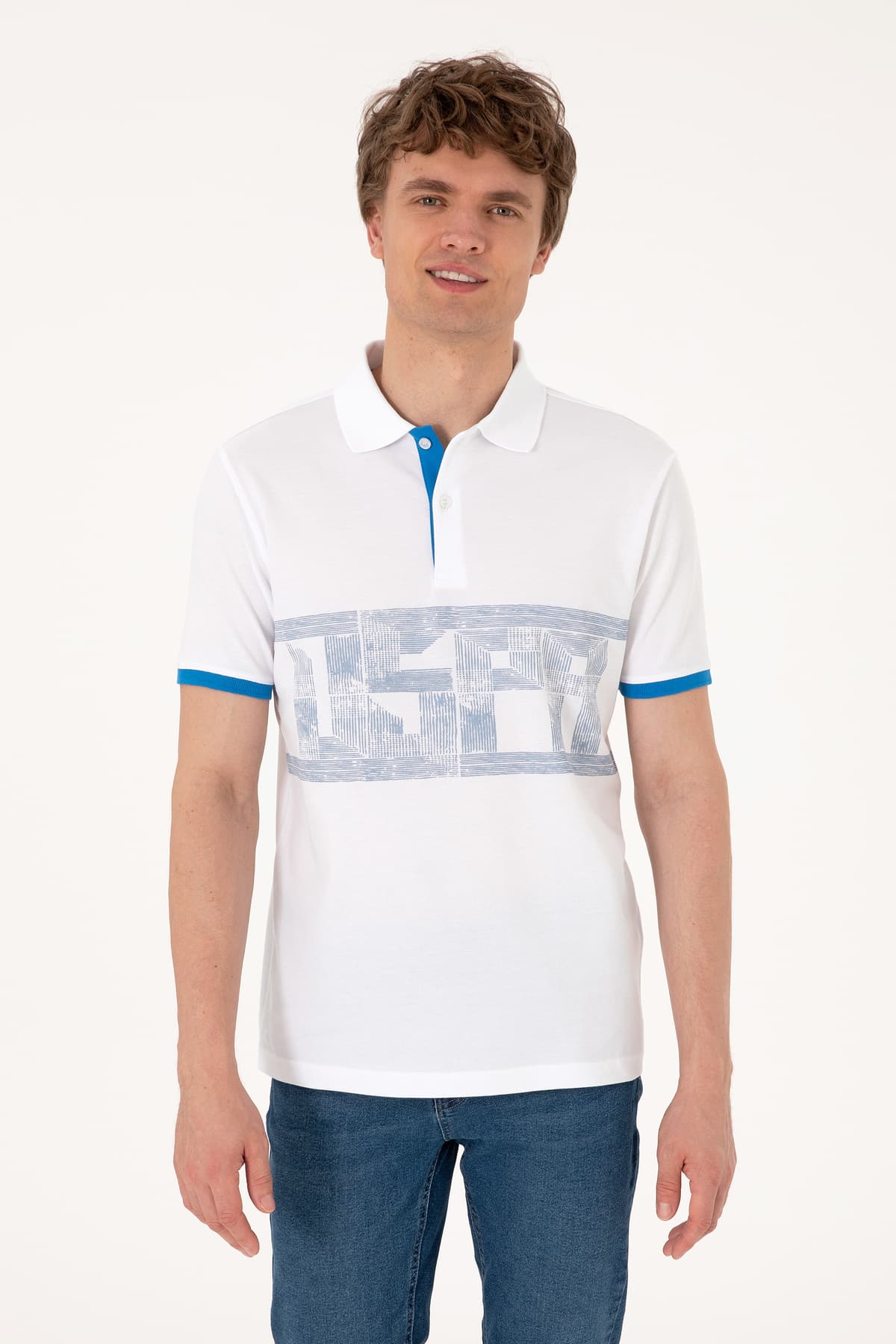 تیشرت مردانه U.S. Polo Assn. فیت معمولی یقه پولو سفید مدل 50306804-VR013 تیشرت مردانه U.S. Polo Assn. فیت معمولی یقه پولو سفید مدل 50306804-VR013