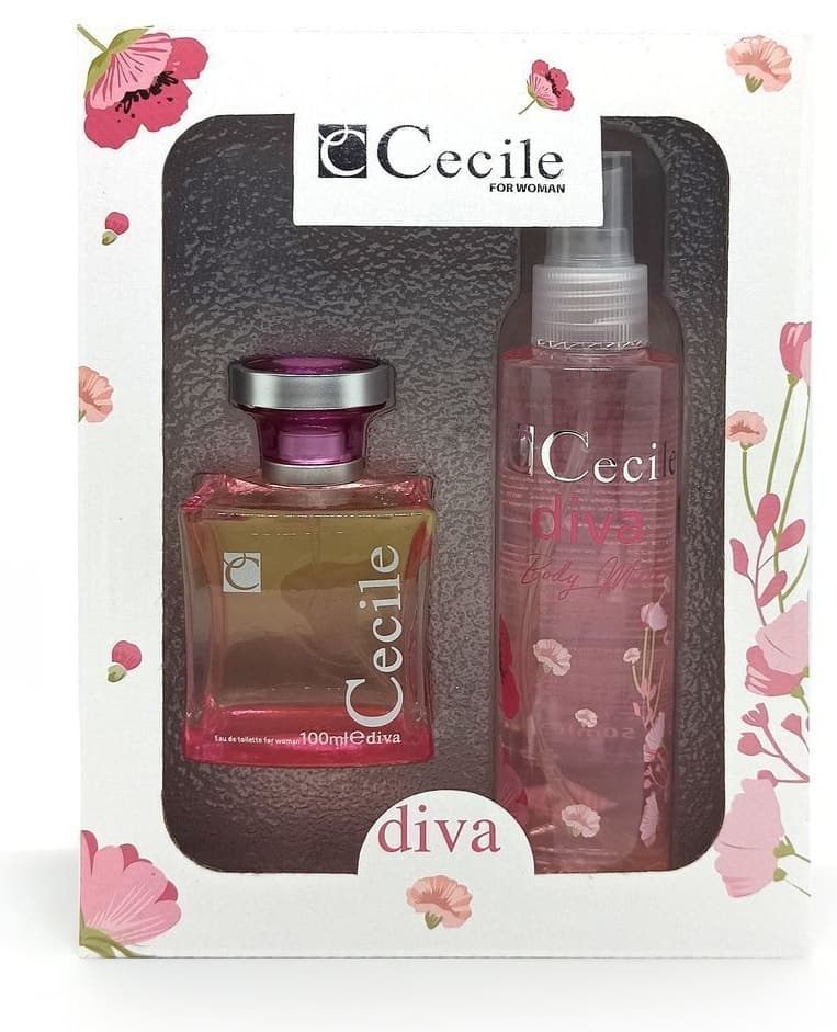 ادو تویلت و بادی میست Cecile Diva مدل 2×150 ml ادو تویلت و بادی میست Cecile Diva مدل 2×150 ml