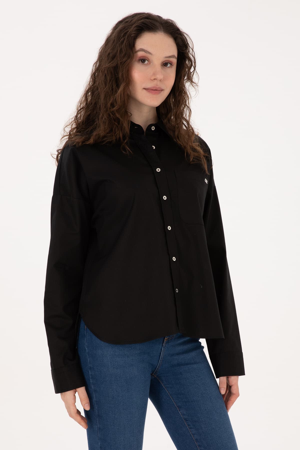 پیراهن زنانه U.S. Polo Assn. مشکی آستین بلند مدل 50316377-VR046 پیراهن زنانه U.S. Polo Assn. مشکی آستین بلند مدل 50316377-VR046
