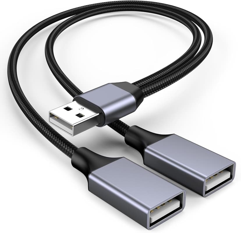 اسپلیتر USB یک به دو KAYQINHO کابل نر به دو ماده اسپلیتر USB یک به دو KAYQINHO کابل نر به دو ماده