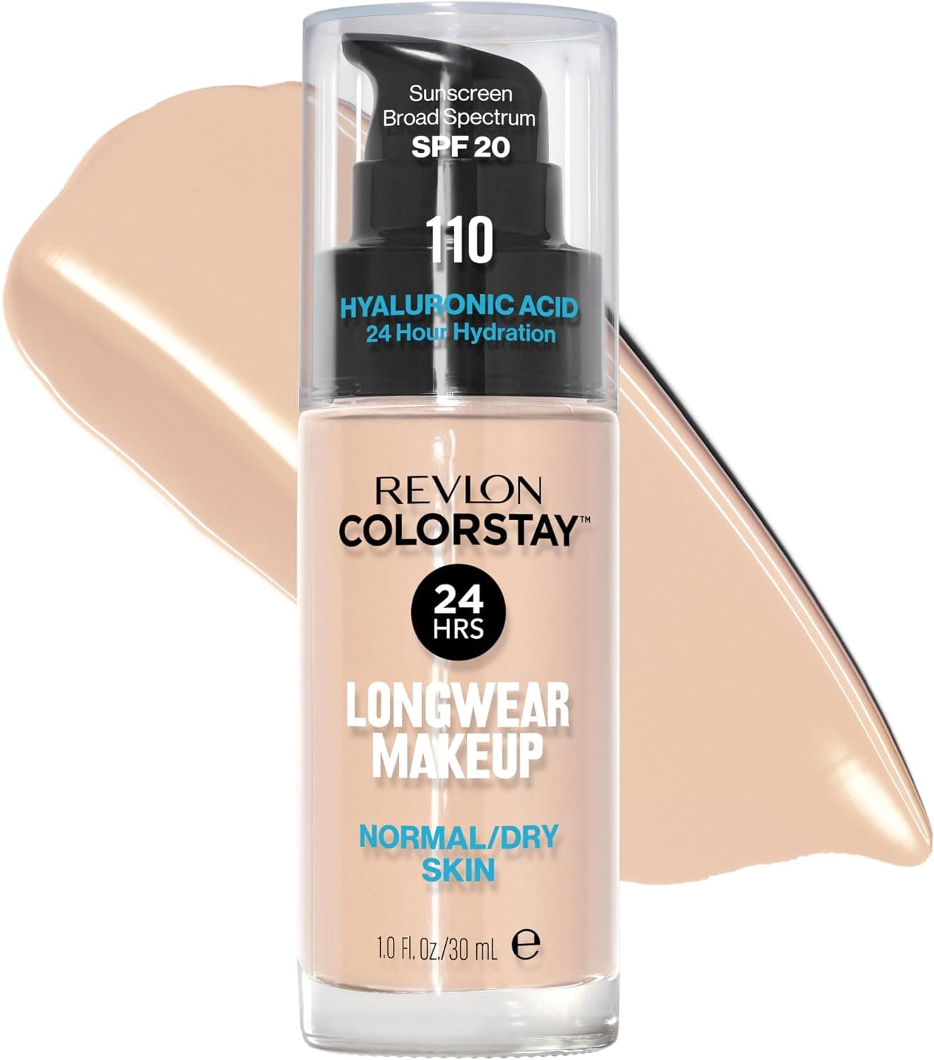 کرم پودر مایع Revlon مدل ColorStay برای پوست معمولی تا خشک 30ml شماره 110 Ivory کرم پودر مایع Revlon مدل ColorStay برای پوست معمولی تا خشک 30ml شماره 110 Ivory