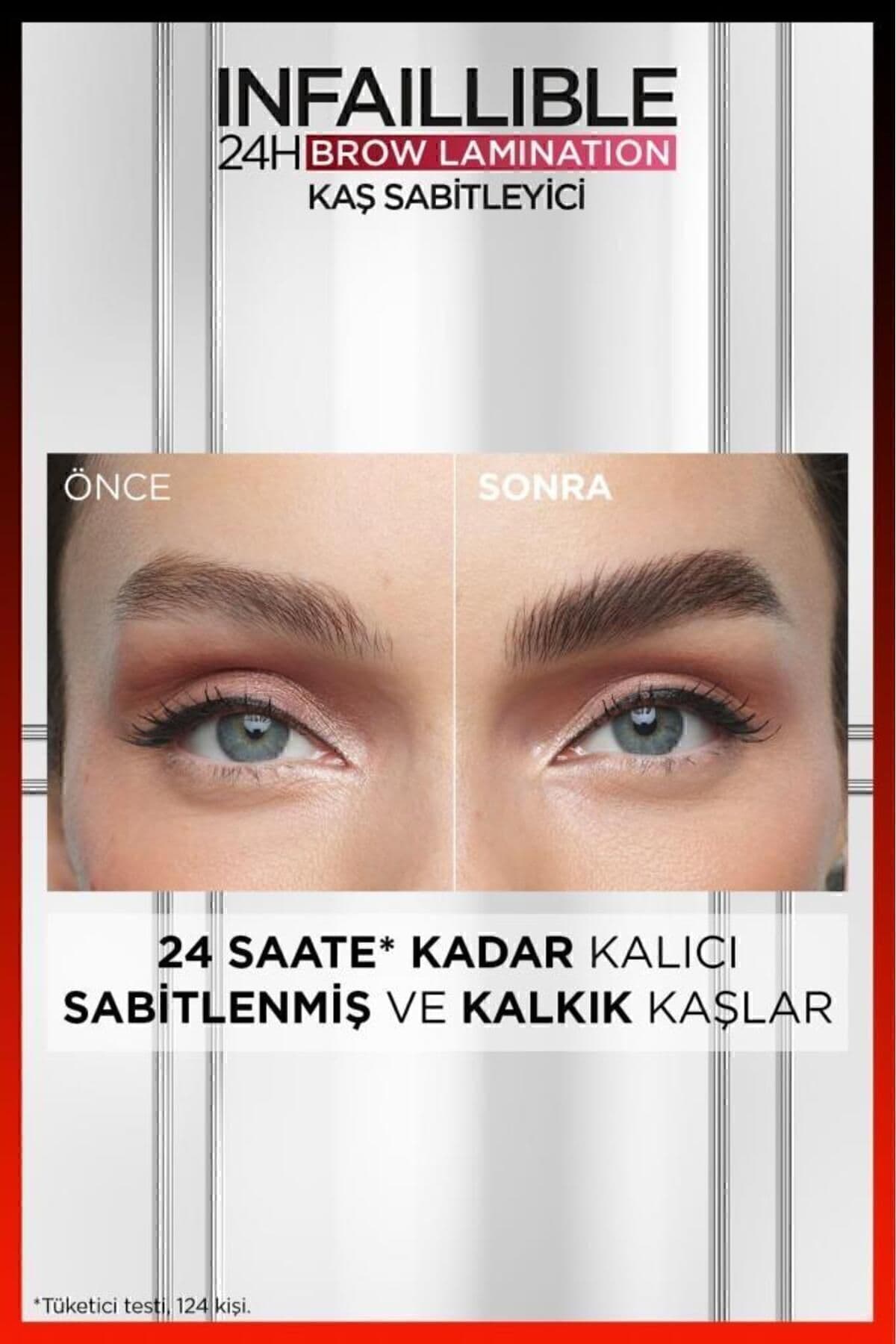 ژل ثابتکننده ابرو L'Oreal Paris Infaillible 24H Brow Lamination شفاف ژل ثابتکننده ابرو L'Oreal Paris Infaillible 24H Brow Lamination شفاف