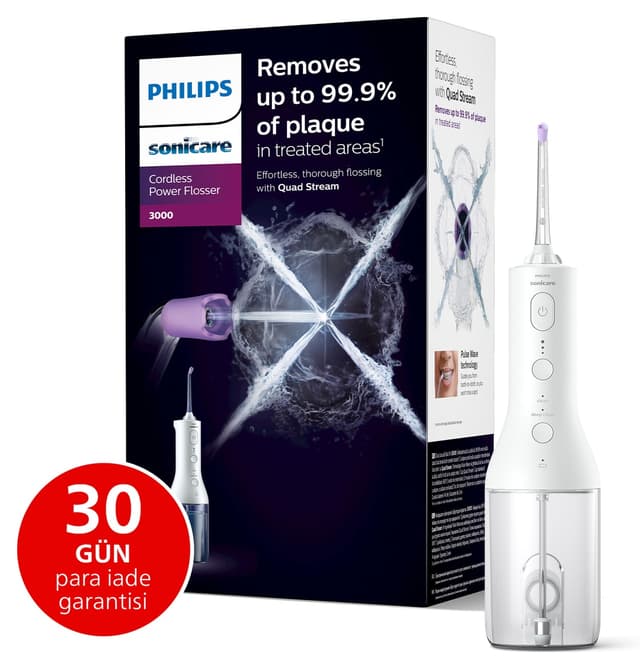 واترجت دهان Philips Sonicare Power Flosser 3000 سفید مدل HX3826/31 واترجت دهان Philips Sonicare Power Flosser 3000 سفید مدل HX3826/31