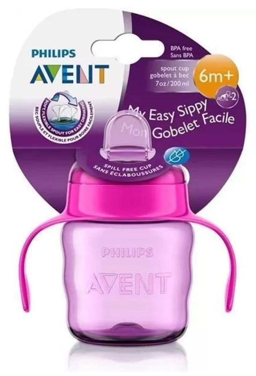 لیوان آموزشی دخترانه Philips Avent ۶ ماه+ ۲۰۰ ml آساننوش مدل SCF551/03 لیوان آموزشی دخترانه Philips Avent ۶ ماه+ ۲۰۰ ml آساننوش مدل SCF551/03