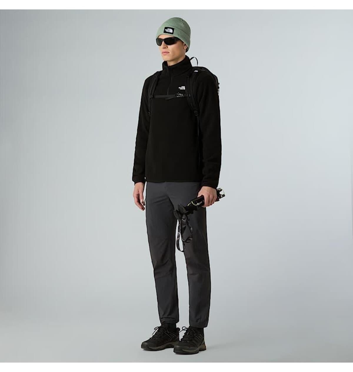 بلوز پلار مردانه The North Face Glacier Fleece زیپدار مشکی بلوز پلار مردانه The North Face Glacier Fleece زیپدار مشکی