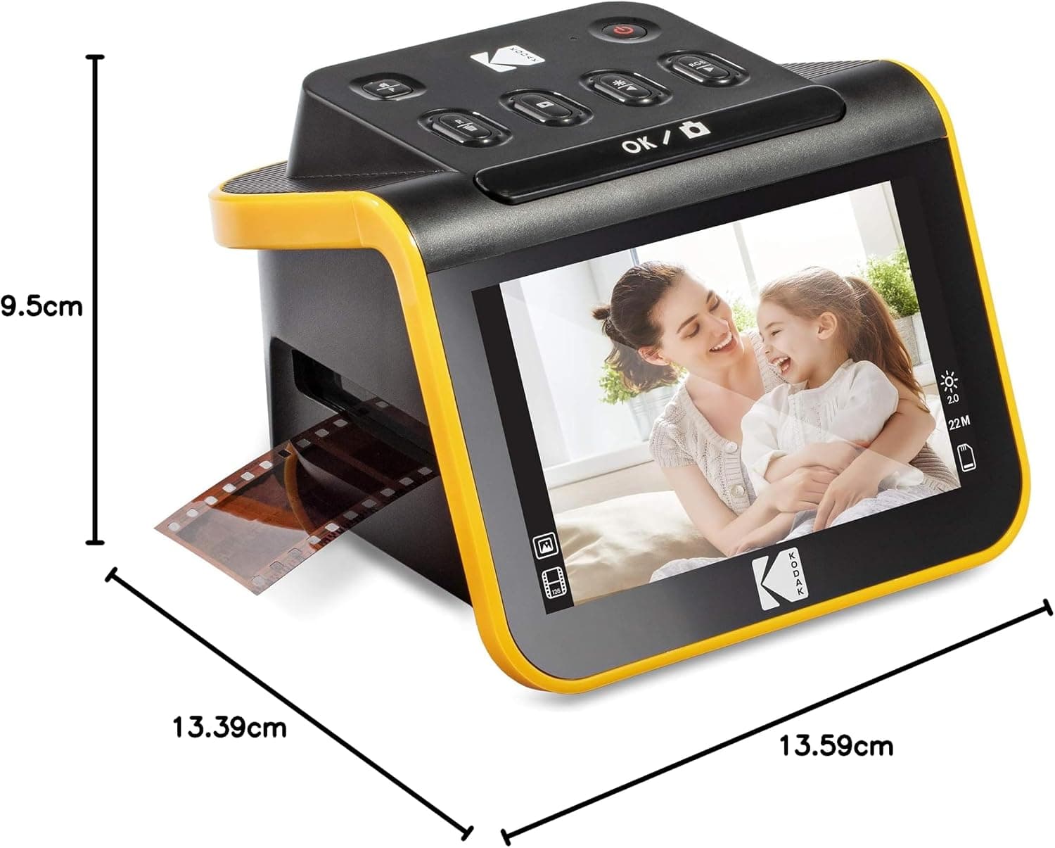اسکنر فیلم KODAK با صفحه LCD 5 اینچی مدل HYQNG مشکی اسکنر فیلم KODAK با صفحه LCD 5 اینچی مدل HYQNG مشکی
